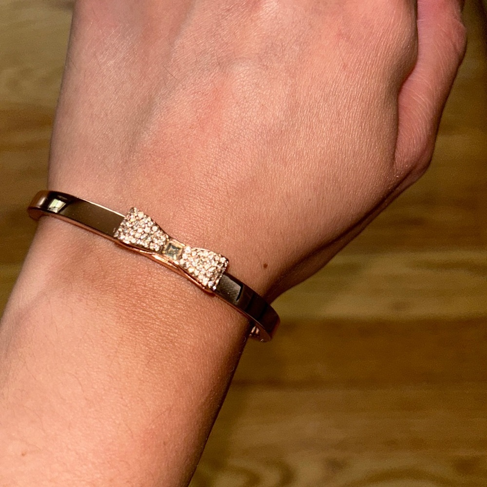 Kate Spade New York Take A Bow Rose Gold Bangle Bracelet